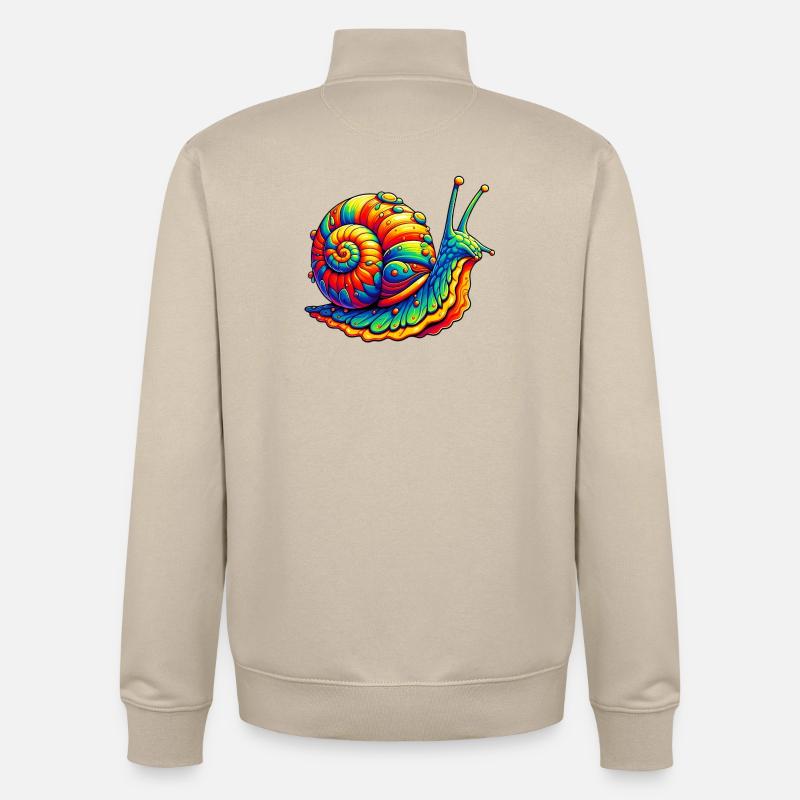 Schnecke - Unisex Organic Zip Sweatshirt von Stanley/Stella - Cremebeige
