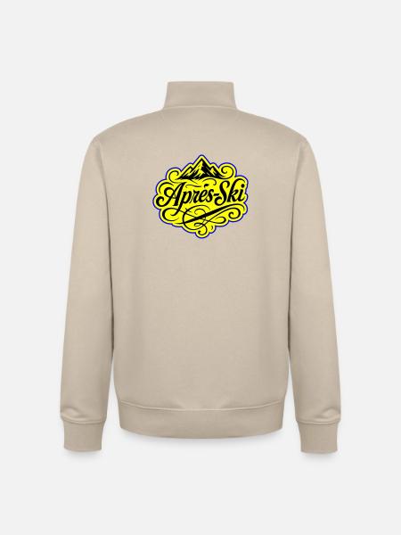Après-ski Mountains Alps - Unisex Organic Zip Sweatshirt by Stanley/Stella - desert dust