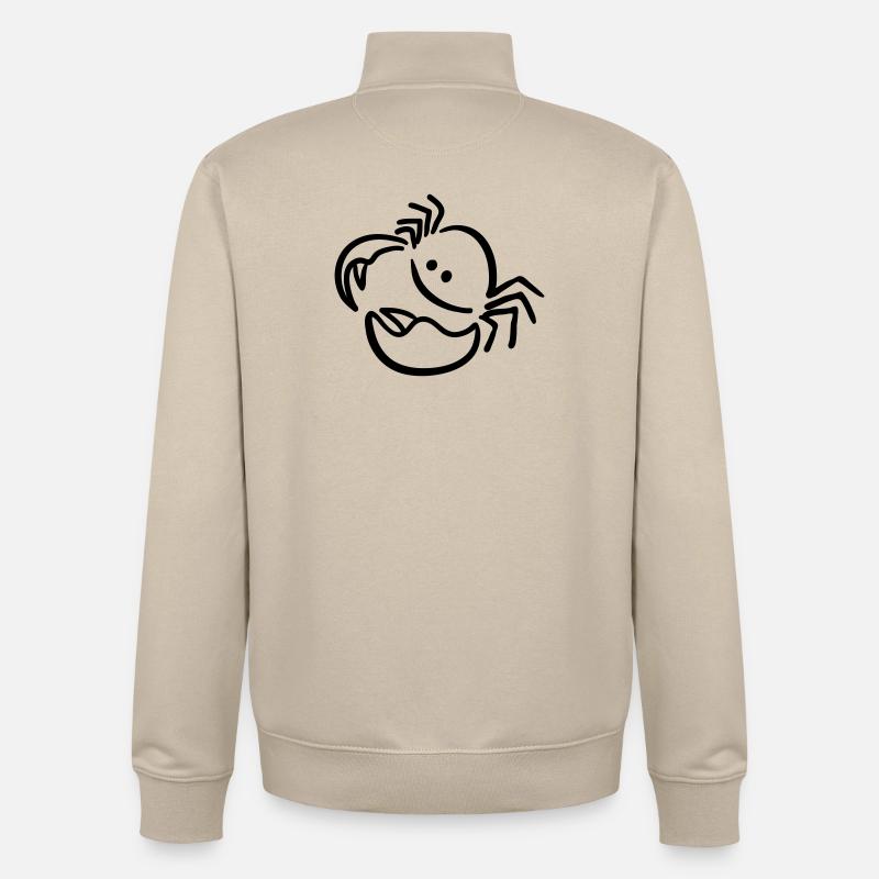 krebs - Unisex Organic Zip Sweatshirt von Stanley/Stella - Cremebeige