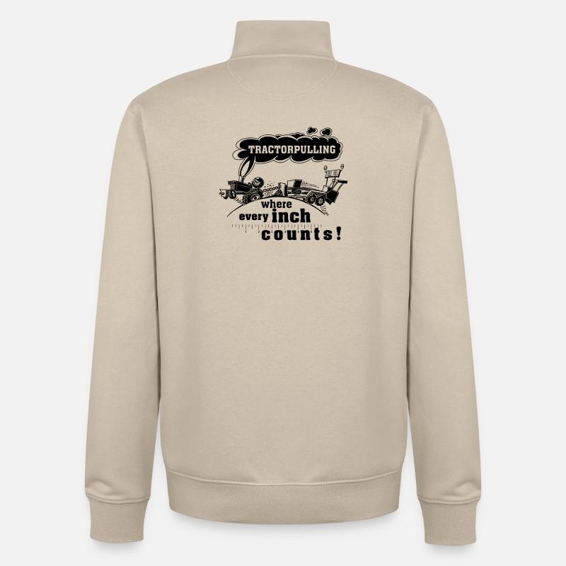 TP où chaque centimètre compte - Sweat zippé unisexe en coton bio Stanley/Stella - beige crème