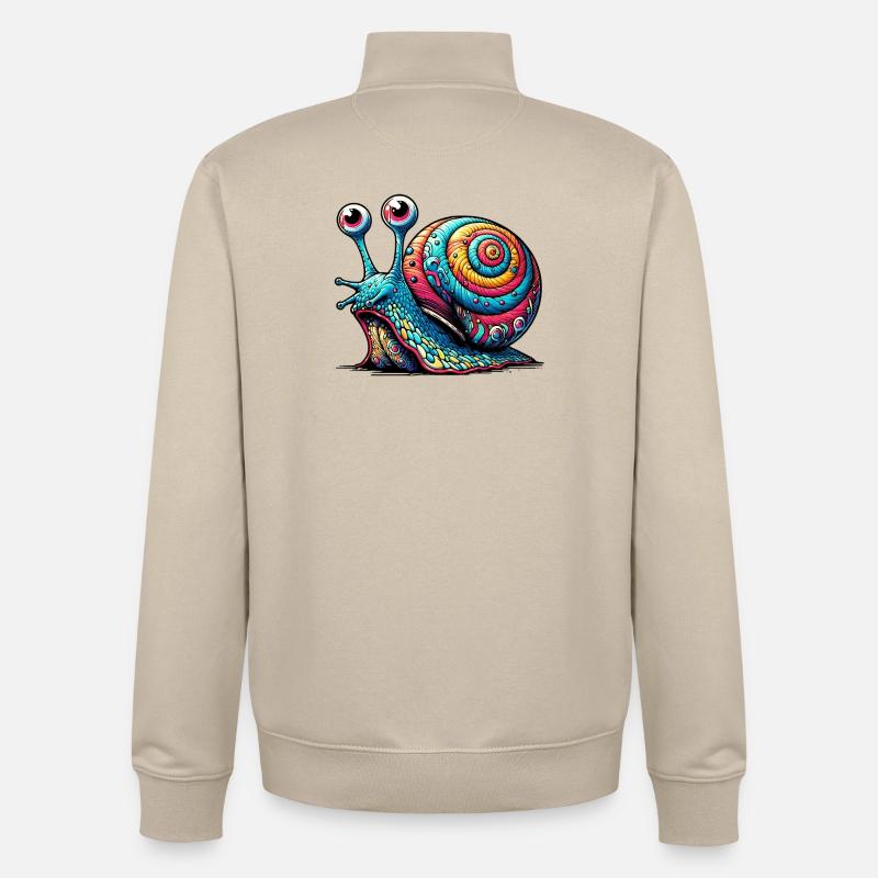 Schnecke - Unisex Organic Zip Sweatshirt von Stanley/Stella - Cremebeige