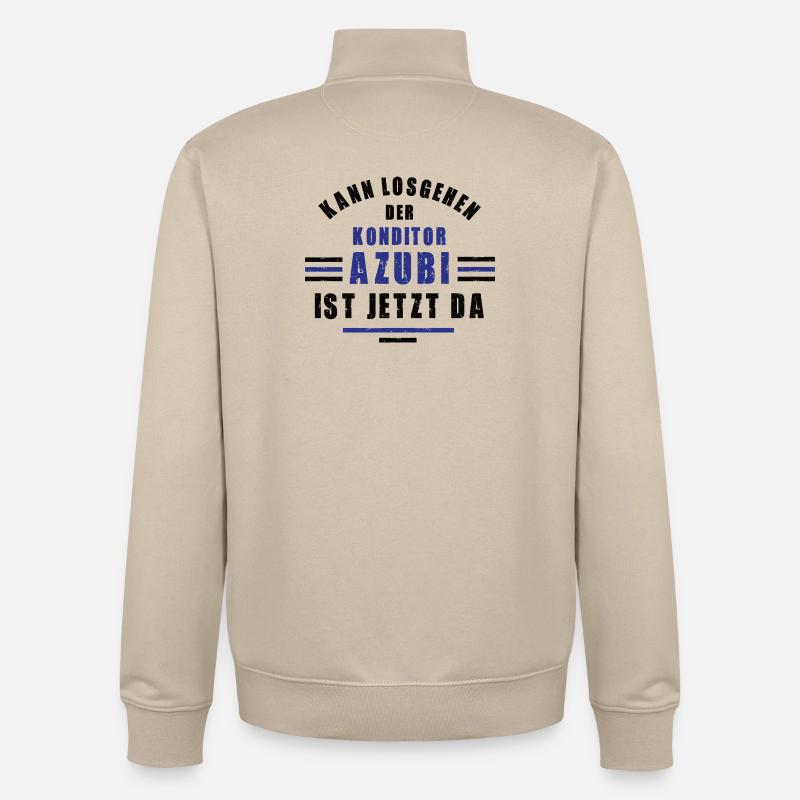 Trainee Confectioner Apprenticeship Training Confectioner Training - Unisex Organic Zip Sweatshirt by Stanley/Stella - desert dust