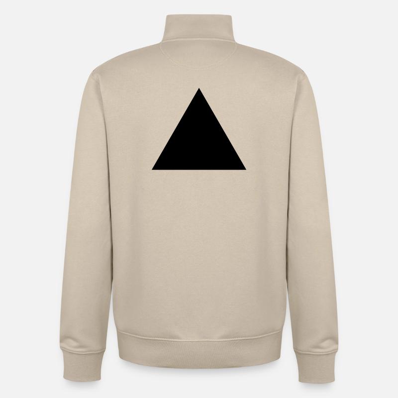Triangle - Sweat zippé unisexe en coton bio Stanley/Stella - beige crème