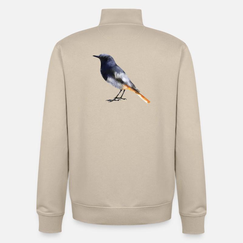 Redstart - Sweat zippé unisexe en coton bio Stanley/Stella - beige crème