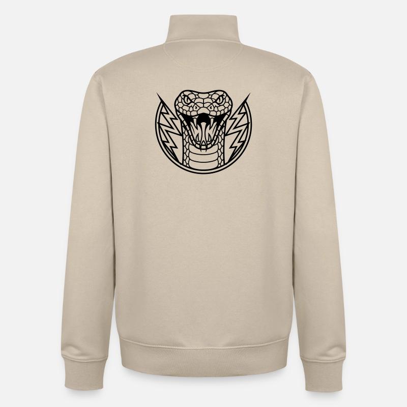 Anaconda - Unisex Organic Zip Sweatshirt by Stanley/Stella - desert dust