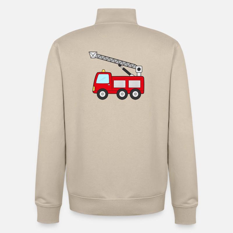 Fire engine Fire engine - Unisex Organic Zip Sweatshirt by Stanley/Stella - desert dust