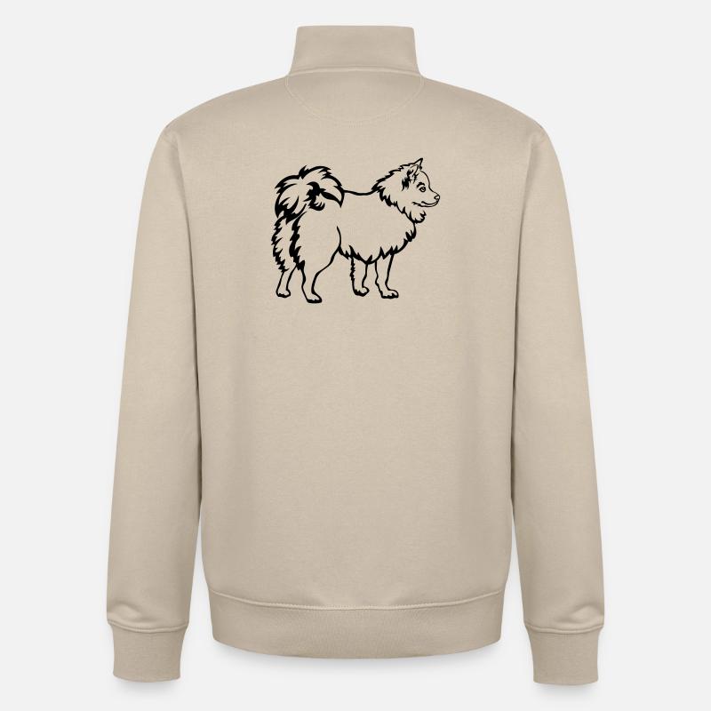 Spitz - Unisex Organic Zip Sweatshirt von Stanley/Stella - Cremebeige