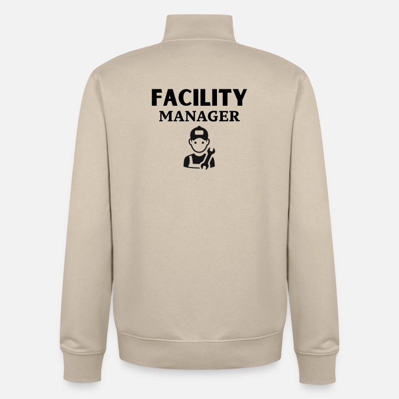 Conception de modèles d’outils mécaniques - Sweat zippé unisexe en coton bio Stanley/Stella - beige crème