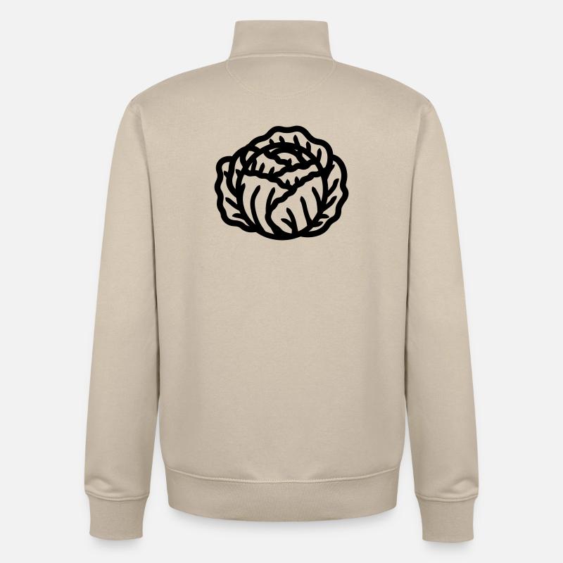 Chou - Sweat zippé unisexe en coton bio Stanley/Stella - beige crème