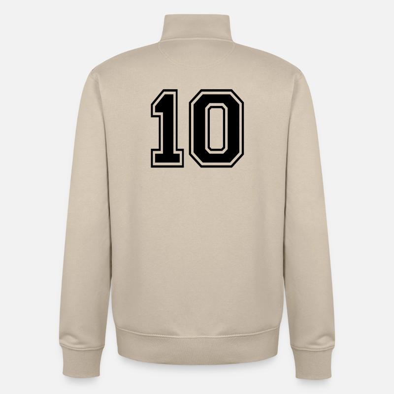 10 - Sweat zippé unisexe en coton bio Stanley/Stella - beige crème