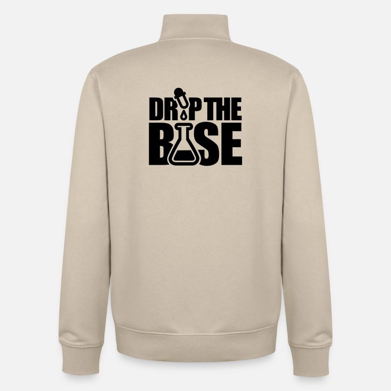 Drop the base - Sweat zippé unisexe en coton bio Stanley/Stella - beige crème