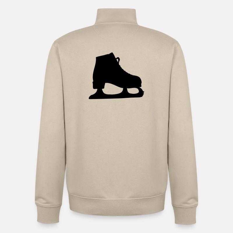 Eiskunstlauf Eiskunstlauf - Unisex Organic Zip Sweatshirt von Stanley/Stella - Cremebeige
