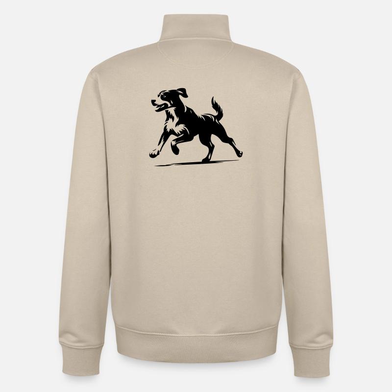 Bouvier de l’Entlebuch - Sweat zippé unisexe en coton bio Stanley/Stella - beige crème