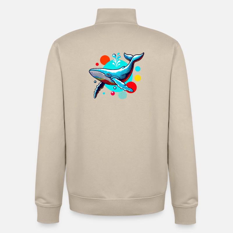 Wal - Unisex Organic Zip Sweatshirt von Stanley/Stella - Cremebeige