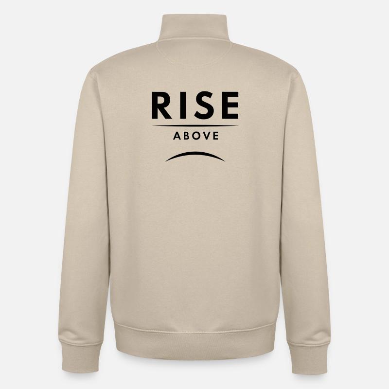 L’inspiration au-dessus du design graphique - Sweat zippé unisexe en coton bio Stanley/Stella - beige crème