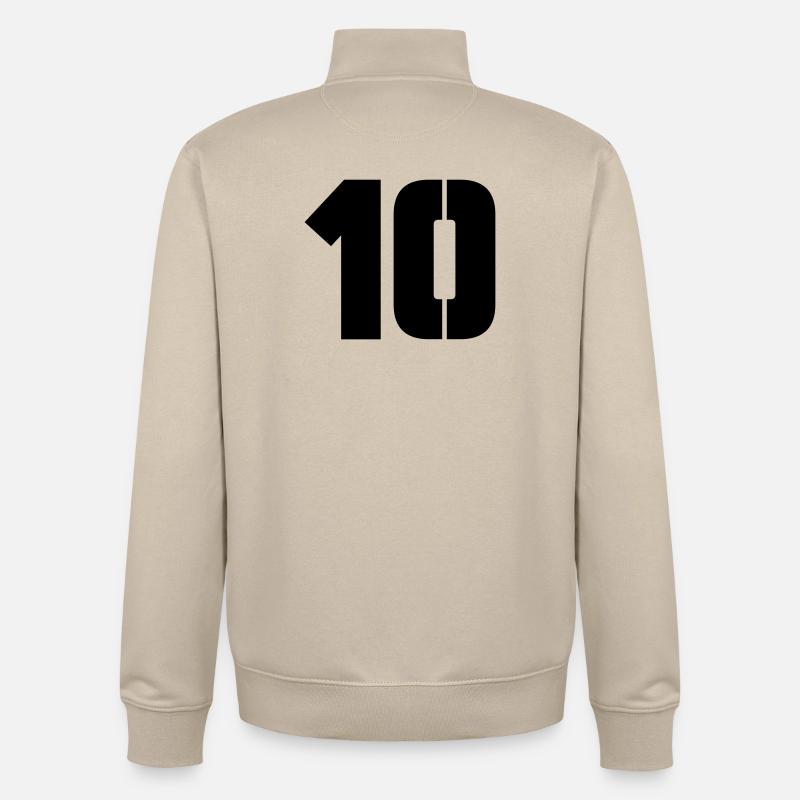10 - Sweat zippé unisexe en coton bio Stanley/Stella - beige crème