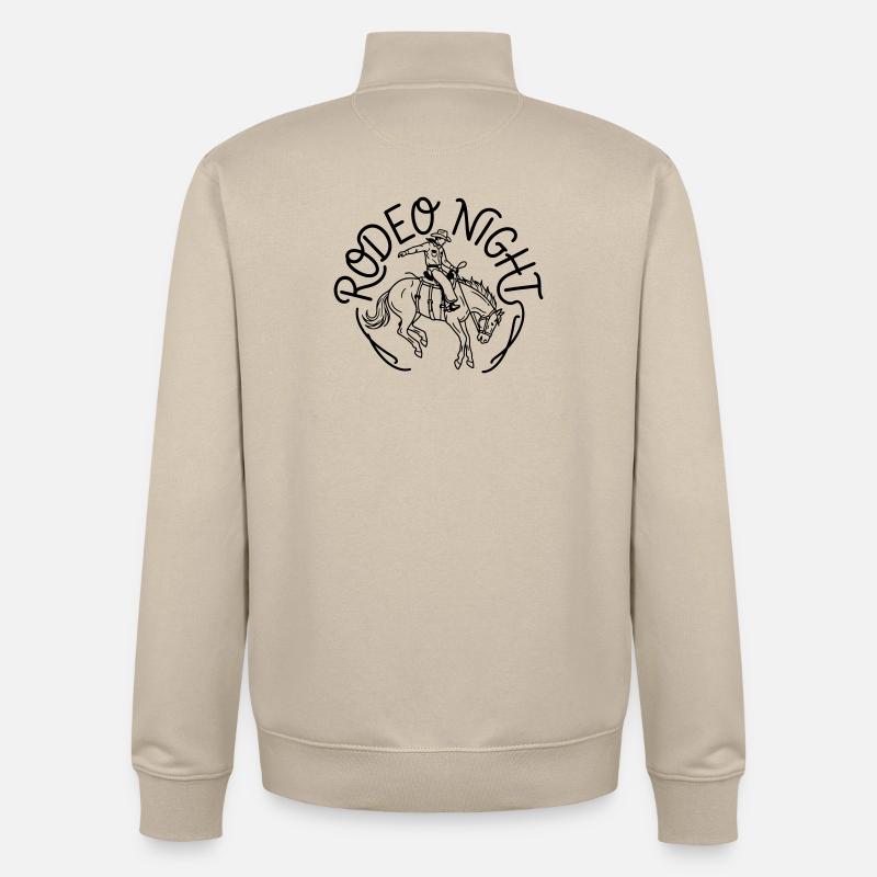 Rodeo - Sweat zippé unisexe en coton bio Stanley/Stella - beige crème
