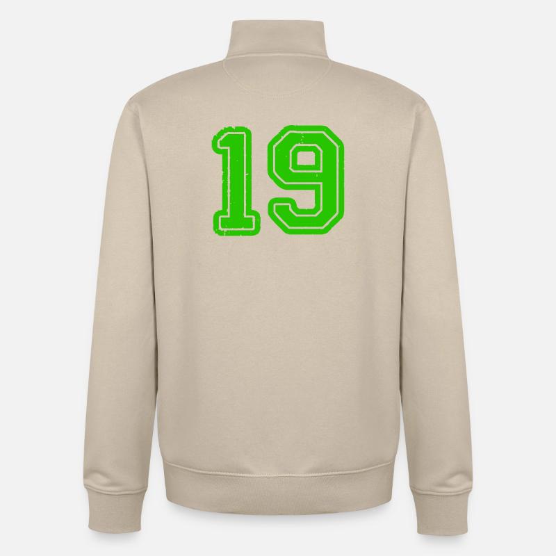 19- - Sweat zippé unisexe en coton bio Stanley/Stella - beige crème