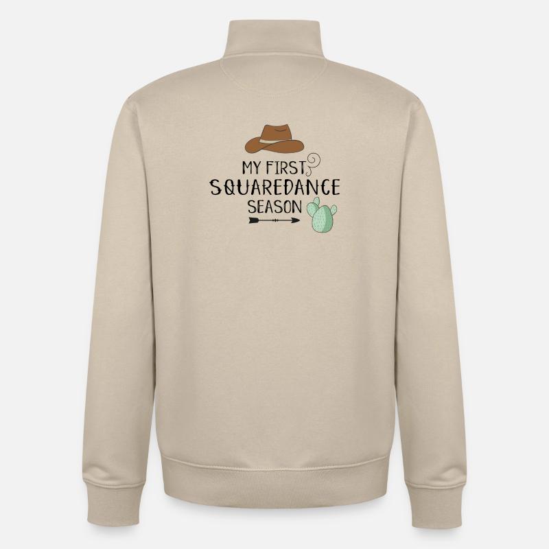 square Dance - Sweat zippé unisexe en coton bio Stanley/Stella - beige crème