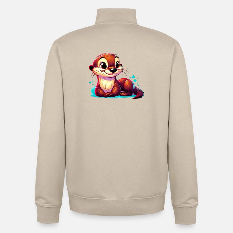 Otter - Unisex Organic Zip Sweatshirt von Stanley/Stella - Cremebeige