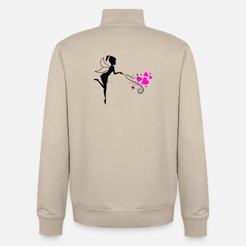 Fee Elfe Zauber - Unisex Organic Zip Sweatshirt von Stanley/Stella - Cremebeige