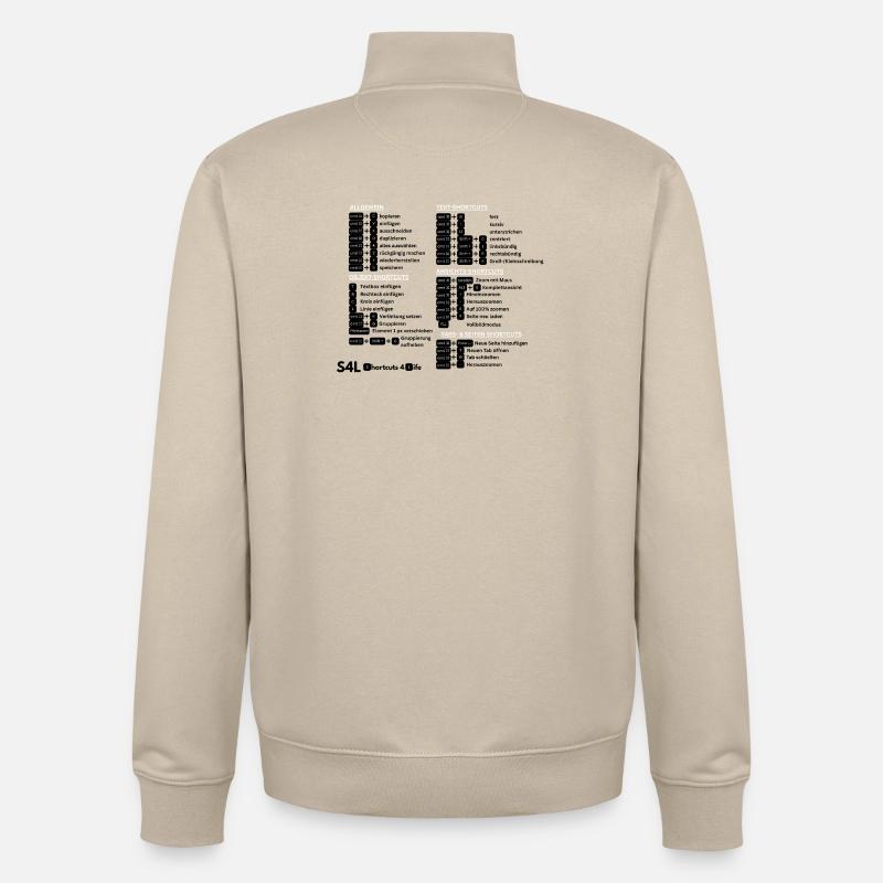 SL Shortcuts Mac – Cmd Pro! Content Creator - Unisex Organic Zip Sweatshirt by Stanley/Stella - desert dust