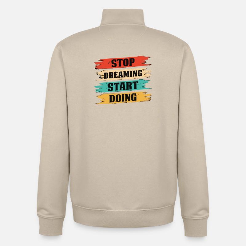 Start - Unisex Organic Zip Sweatshirt by Stanley/Stella - desert dust