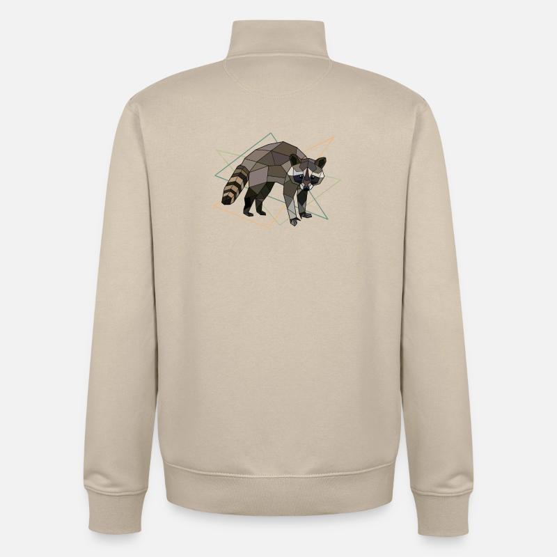 Waschbär - Unisex Organic Zip Sweatshirt von Stanley/Stella - Cremebeige