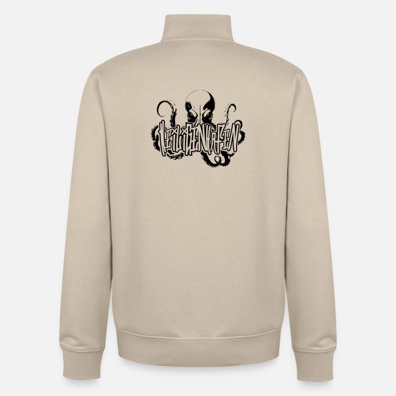 Heiligenhafen Octo Deep Dive Design - Unisex Organic Zip Sweatshirt by Stanley/Stella - desert dust