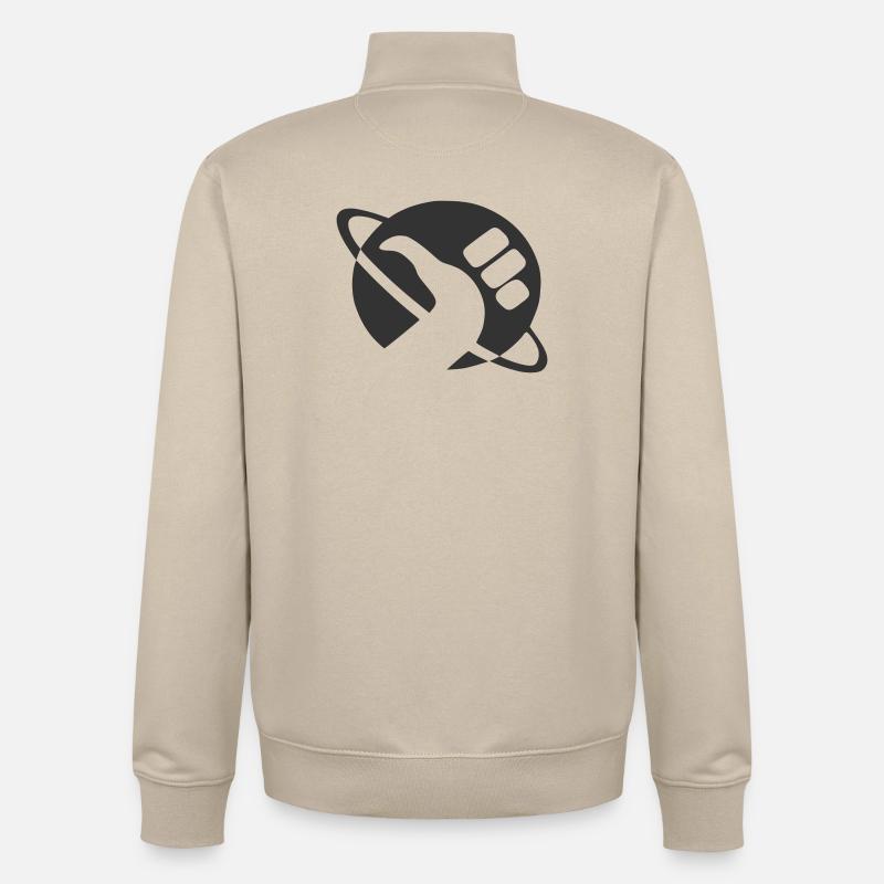 Tramper - Unisex Organic Zip Sweatshirt von Stanley/Stella - Cremebeige