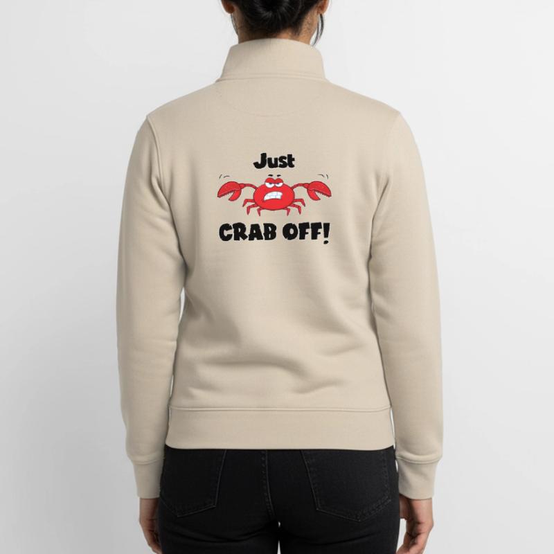 Einfach abhacken! - Eine gefährliche Krabbe, oder vielleicht eine lustige? Unisex Organic Zip Sweatshirt von Stanley/Stella