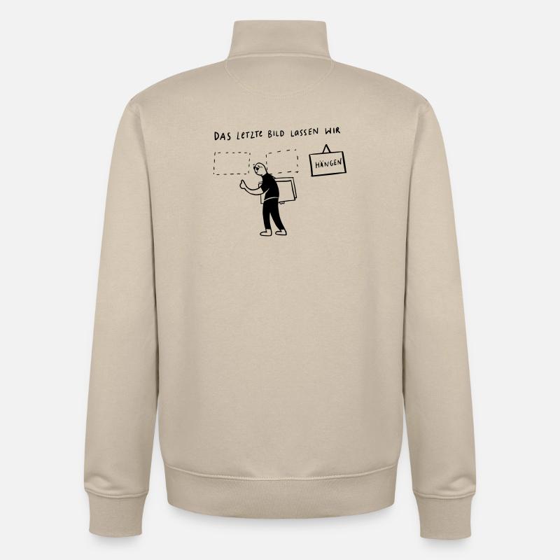 Das letzte Bild...lassen wir hängen - Unisex Organic Zip Sweatshirt von Stanley/Stella - Cremebeige