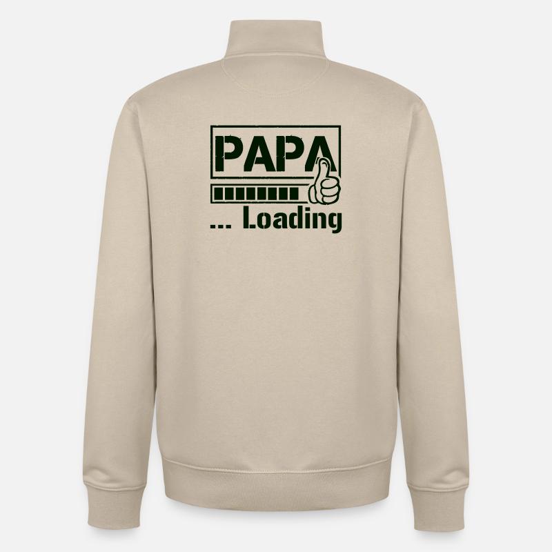 papa_loading_1 - Sweat zippé unisexe en coton bio Stanley/Stella - beige crème