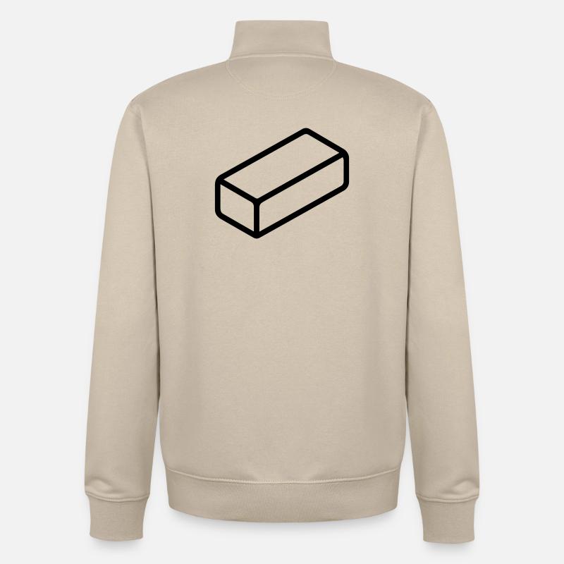 Ziegel - Unisex Organic Zip Sweatshirt von Stanley/Stella - Cremebeige