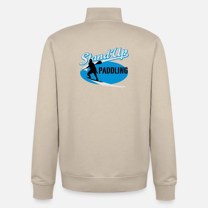 Stand Up Paddling - Unisex Organic Zip Sweatshirt von Stanley/Stella - Cremebeige