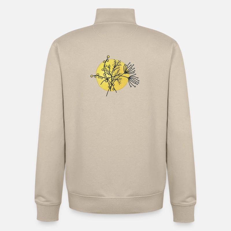 graeser in der Sonne - Unisex Organic Zip Sweatshirt von Stanley/Stella - Cremebeige