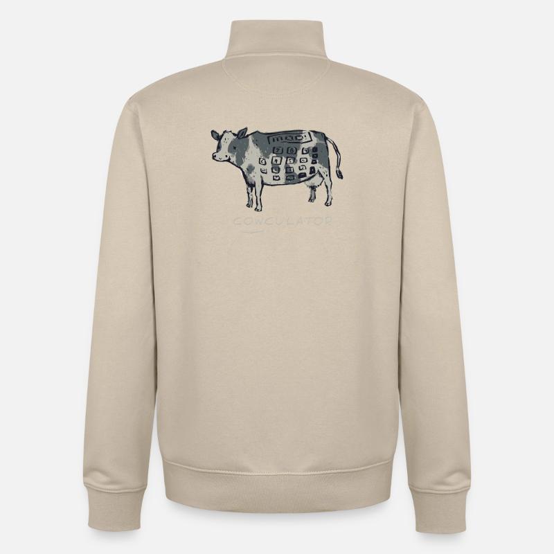 Math Nerd Étudiants Professeur d’Université Mathématiques - Sweat zippé unisexe en coton bio Stanley/Stella - beige crème