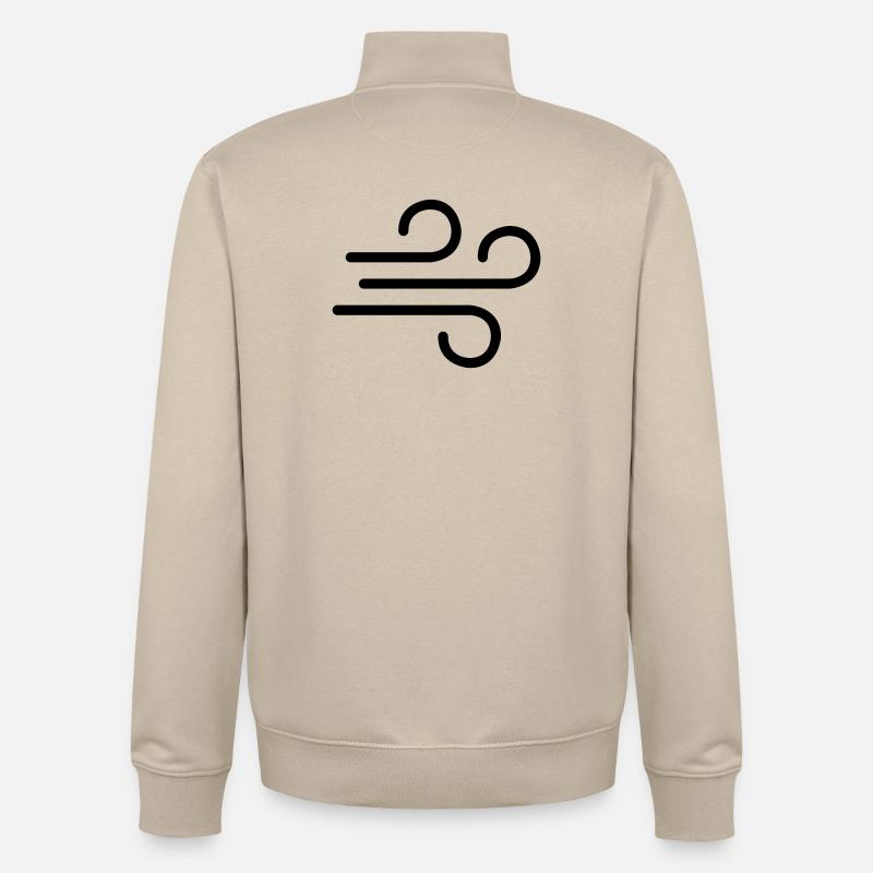 Vent - Sweat zippé unisexe en coton bio Stanley/Stella - beige crème