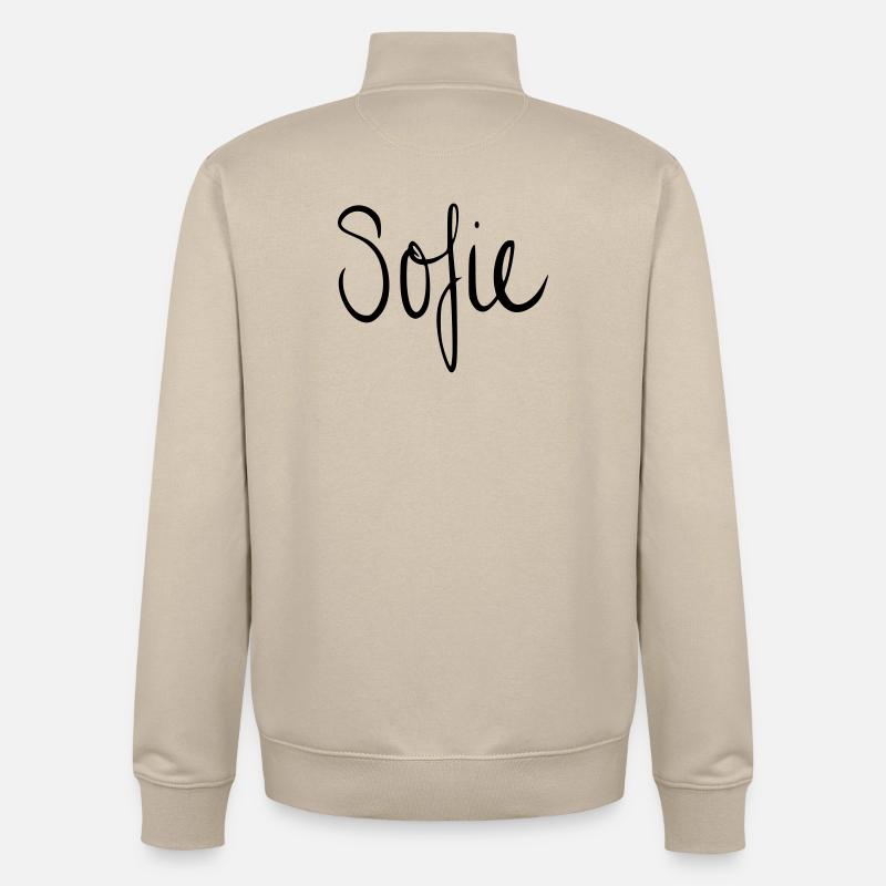 Sofie - Unisex Organic Zip Sweatshirt by Stanley/Stella - desert dust