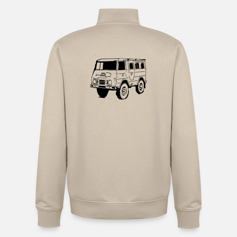 Raptgb9033 - Sweat zippé unisexe en coton bio Stanley/Stella - beige crème