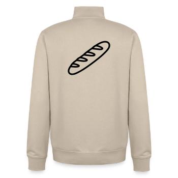 Zauberstab - Unisex Organic Zip Sweatshirt von Stanley/Stella - Cremebeige - Hinten - AI Model Male 185 dark (185cm)