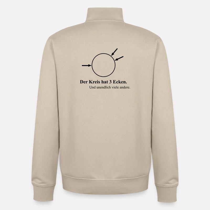 Drei Ecken - Unisex Organic Zip Sweatshirt von Stanley/Stella - Cremebeige