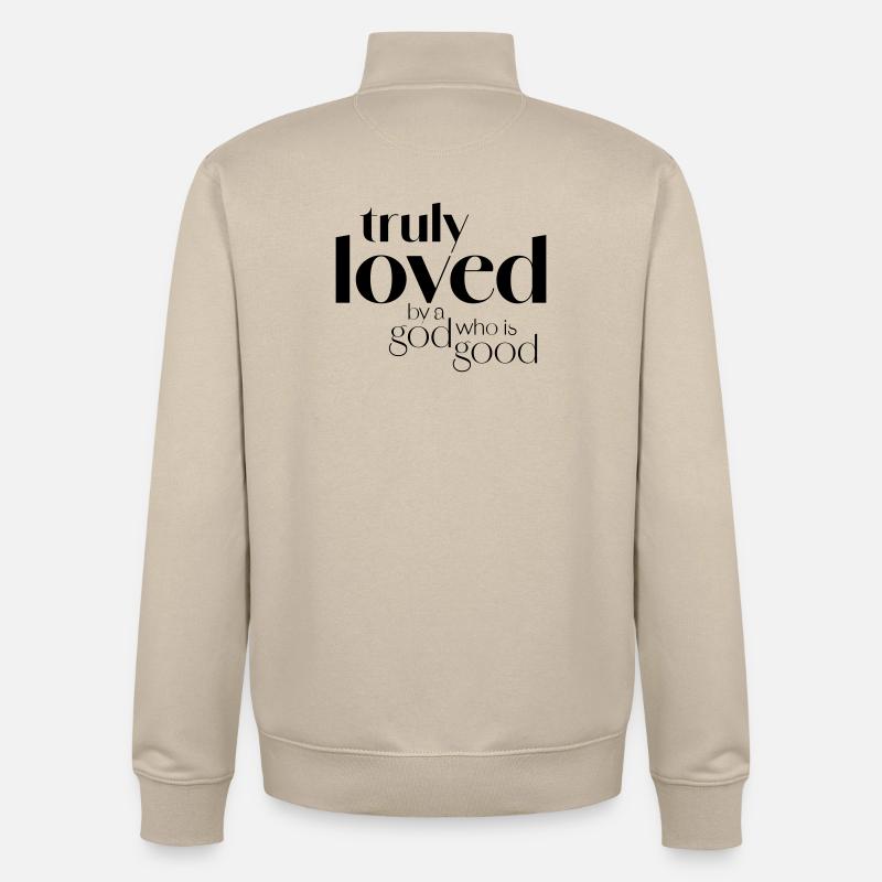 TrulyLoved - Unisex Organic Zip Sweatshirt by Stanley/Stella - desert dust