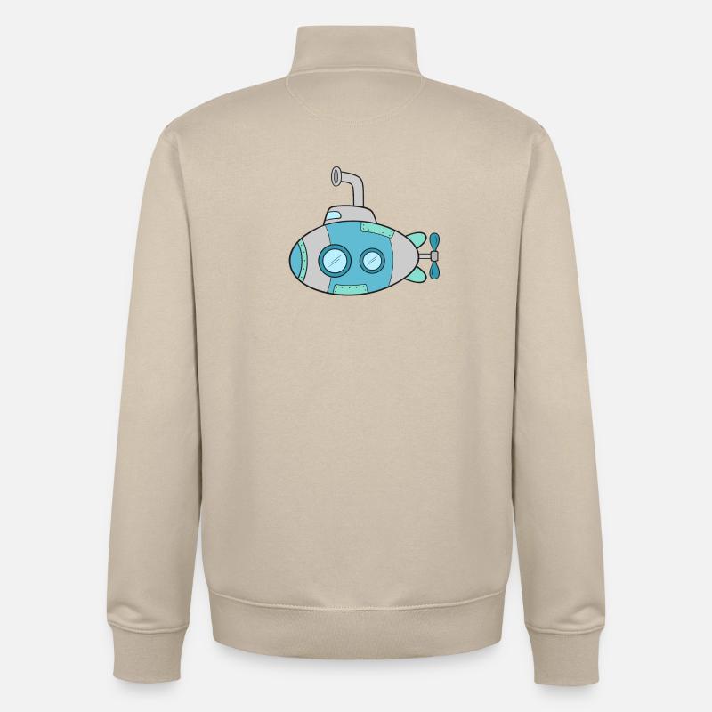 U-Boot - Unisex Organic Zip Sweatshirt von Stanley/Stella - Cremebeige