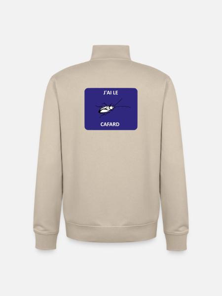 I'm feeling downhill - Unisex Organic Zip Sweatshirt by Stanley/Stella - desert dust