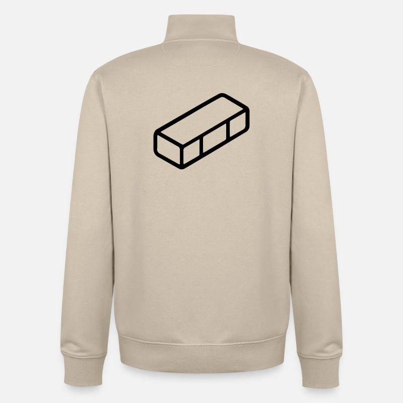 Ziegel - Unisex Organic Zip Sweatshirt von Stanley/Stella - Cremebeige