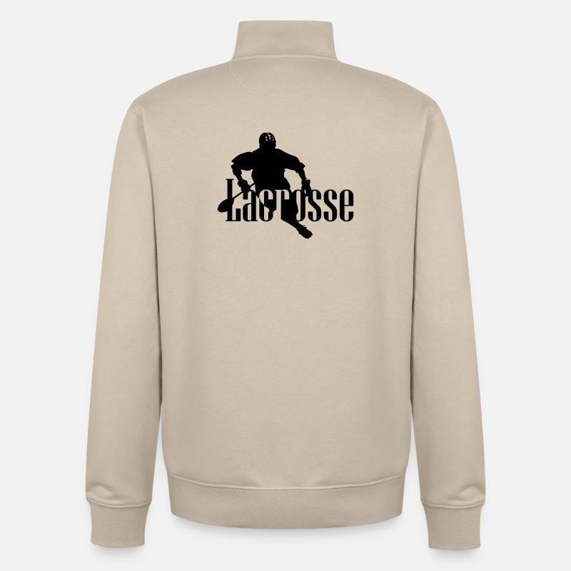 lacrosse - Sweat zippé unisexe en coton bio Stanley/Stella - beige crème