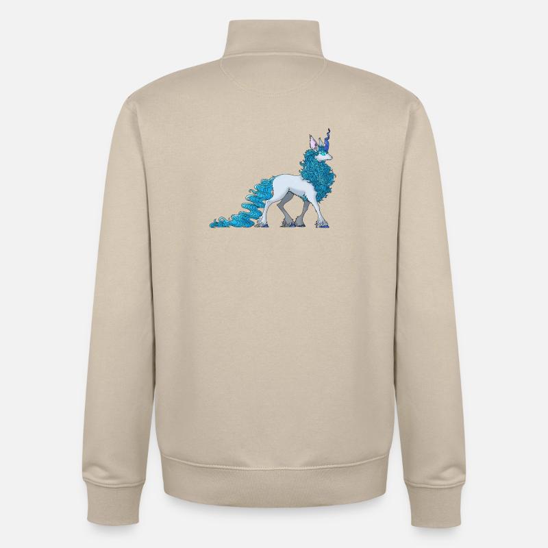 Cornelune - Sweat zippé unisexe en coton bio Stanley/Stella - beige crème