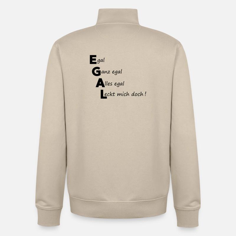 tout de même - Sweat zippé unisexe en coton bio Stanley/Stella - beige crème