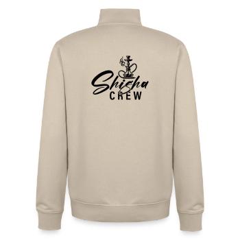 Shisha Crew - Unisex Organic Zip Sweatshirt by Stanley/Stella - desert dust - Back - AI Model Male 185 dark (185cm)